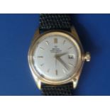 A gent's 18ct gold Rolex Oyster Perpetual automatic Chronometer bubbleback wrist watch with date