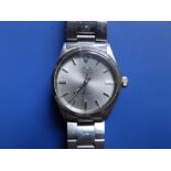 A boxed gent's stainless steel Rolex Oyster Perpetual Air-King Precision bracelet wrist watch with