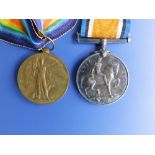 WWI War & Victory medal duo awarded to G-18720 Pte. G. J. Verrier, Midd'x R.