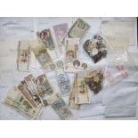 A quantity of foreign banknotes & coins