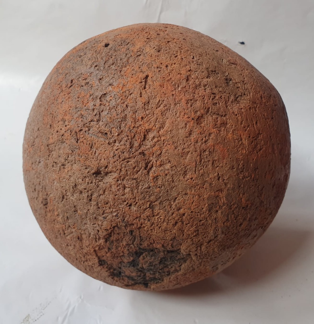 An early pottery globular bowl, possibly pre-historic, 8.5" high. - Image 2 of 5