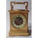 A large gilt brass carriage clock with compass & thermometer functions - Sussex Goldsmiths &