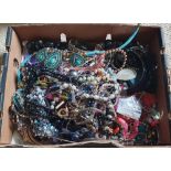 A large quantity of costume jewellery.