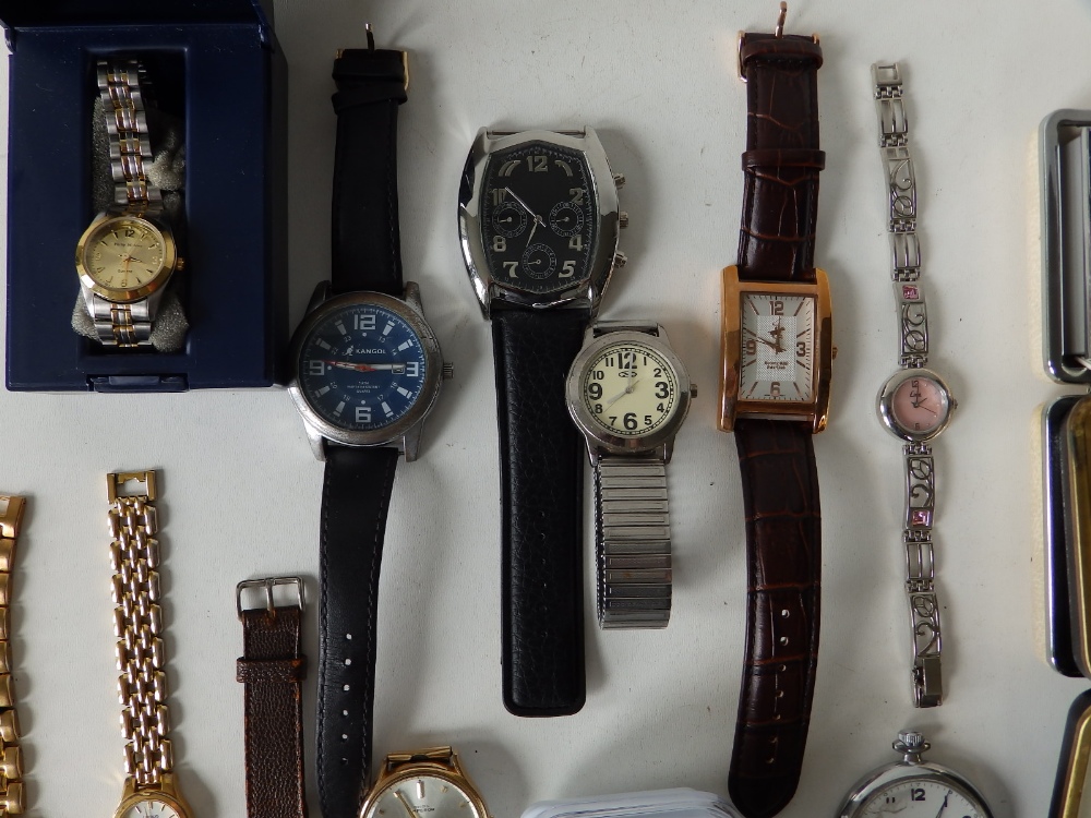 A large collection of modern wrist watches and others. - Image 2 of 5