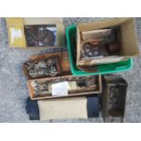 A quantity of large gauge model railway components and accessories.