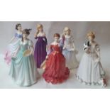 Six Royal Doulton figurines