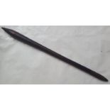 An Aboriginal wood throwing stick, 25".