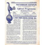 1956-57 TOTTENHAM HOTSPUR RESERVES V BRISTOL ROVERS RESERVES