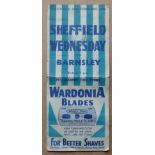 1945/46 SHEFFIELD WEDNESDAY V BARNSLEY