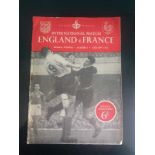 1951 ENGLAND V FRANCE FESTIVAL OF BRITAIN AT ARSENAL