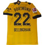 BORUSSIA DORTMUND AUTOGRAPHED JUDE BELLINGHAM SHIRT