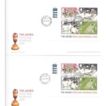 CRICKET 2005 ASHES FIRST DAY COVERS X 2