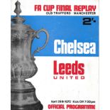 1970 FA CUP FINAL REPLAY AT OLD TRAFFORD - CHELSEA V LEEDS UNITED