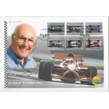 MOTOR SPORT MURRAY WALKER AUTOGRAPHED POSTAL COVER