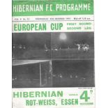 1955 HIBERNIAN V ROT-WEISS ESSEN EUROPEAN CUP