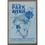 1949/50 BRADFORD P.A. ( PARK AVENUE ) V CARDIFF CITY