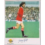 MANCHESTER UNITED - GEORGE BEST AUTOGRAPHED PHOTO