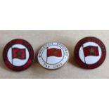 SPEEDWAY - WIMBLEDON VINTAGE BADGES X 3