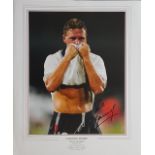 PAUL GASCOIGNE ICONIC SIGNED PHOTOGRAPH