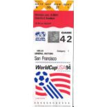 1994 WORLD CUP BRAZIL V USA TICKET