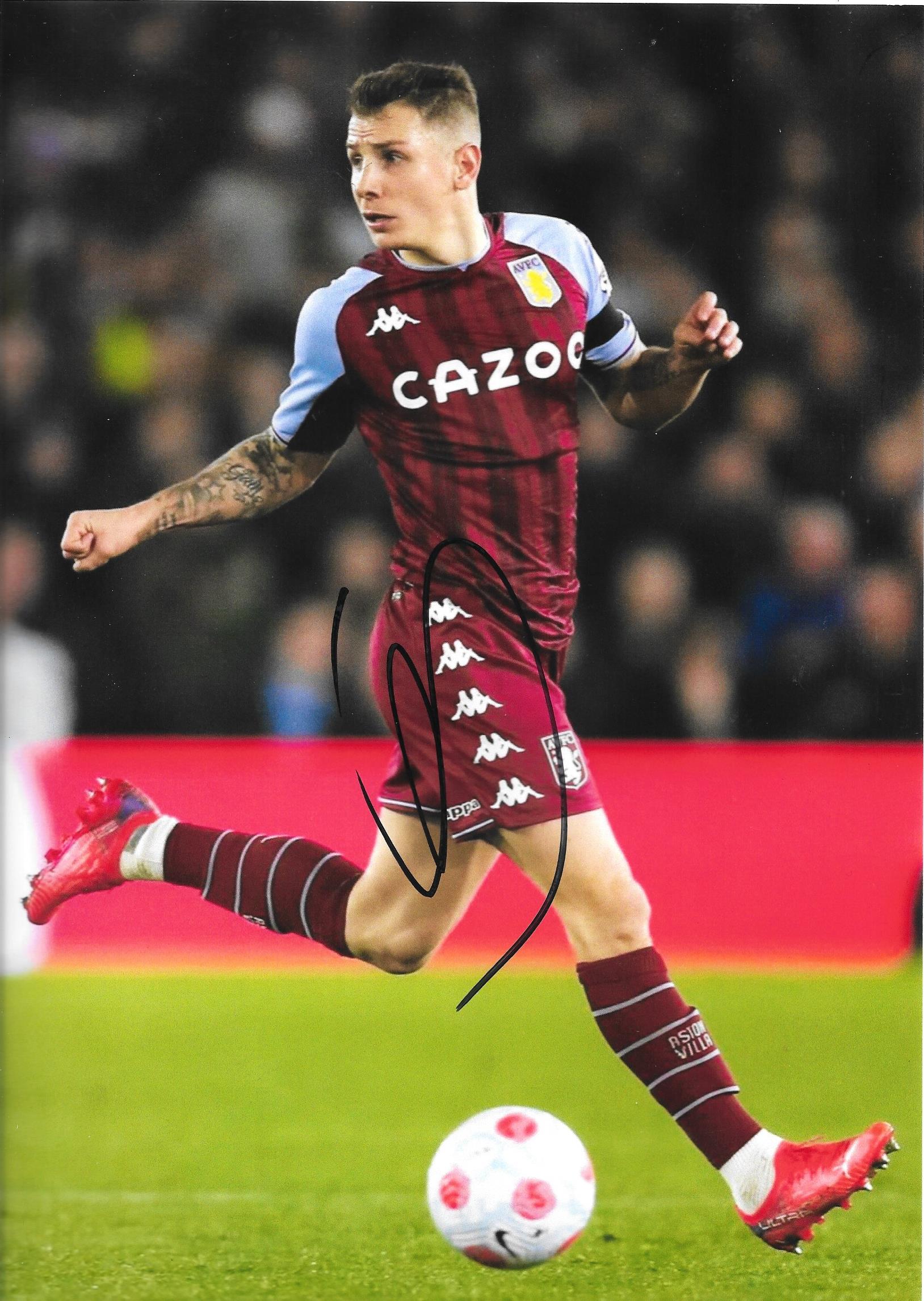 ASTON VILLA - LUCAS DIGNE AUTOGRAPHED PHOTO