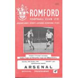 1964-65 ROMFORD V ARSENAL 'A' METROPOLITAN LEAGUE