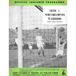 1959 CELTIC V WOLVERHAMPTON WANDERERS - OPENING OF FLOODLIGHTS