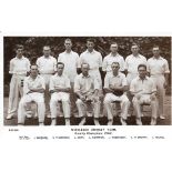 CRICKET - MIDDLESEX 1947 COUNTY CHAMPIONS ORIGINAL POSTCARD