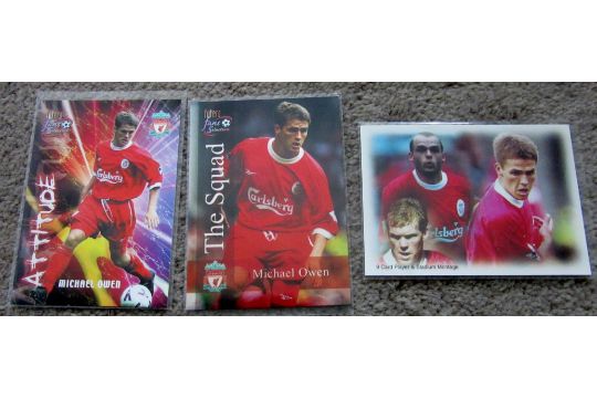 LIVERPOOL & ENGLAND MICHAEL OWEN '' ROOKIE '' TRADE CARDS X 26 - Image 2 of 2