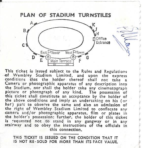 1967 FA CUP FINAL CHELSEA V TOTTENHAM HOTSPUR PROGRAMME & TICKET - Image 2 of 2