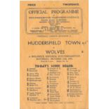 1946-47 WOLVERHAMPTON WANDERERS V HUDDERSFIELD TOWN