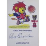 GEORGE EASTHAM 1966 WORLD CUP WILLIE AUTOGRAPHED CARD