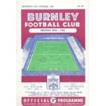 1954-55 BURNLEY V WOLVERHAMPTON WANDERERS