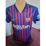 BARCELONA ARTHUR MELO AUTOGRAPHED REPLICA SHIRT