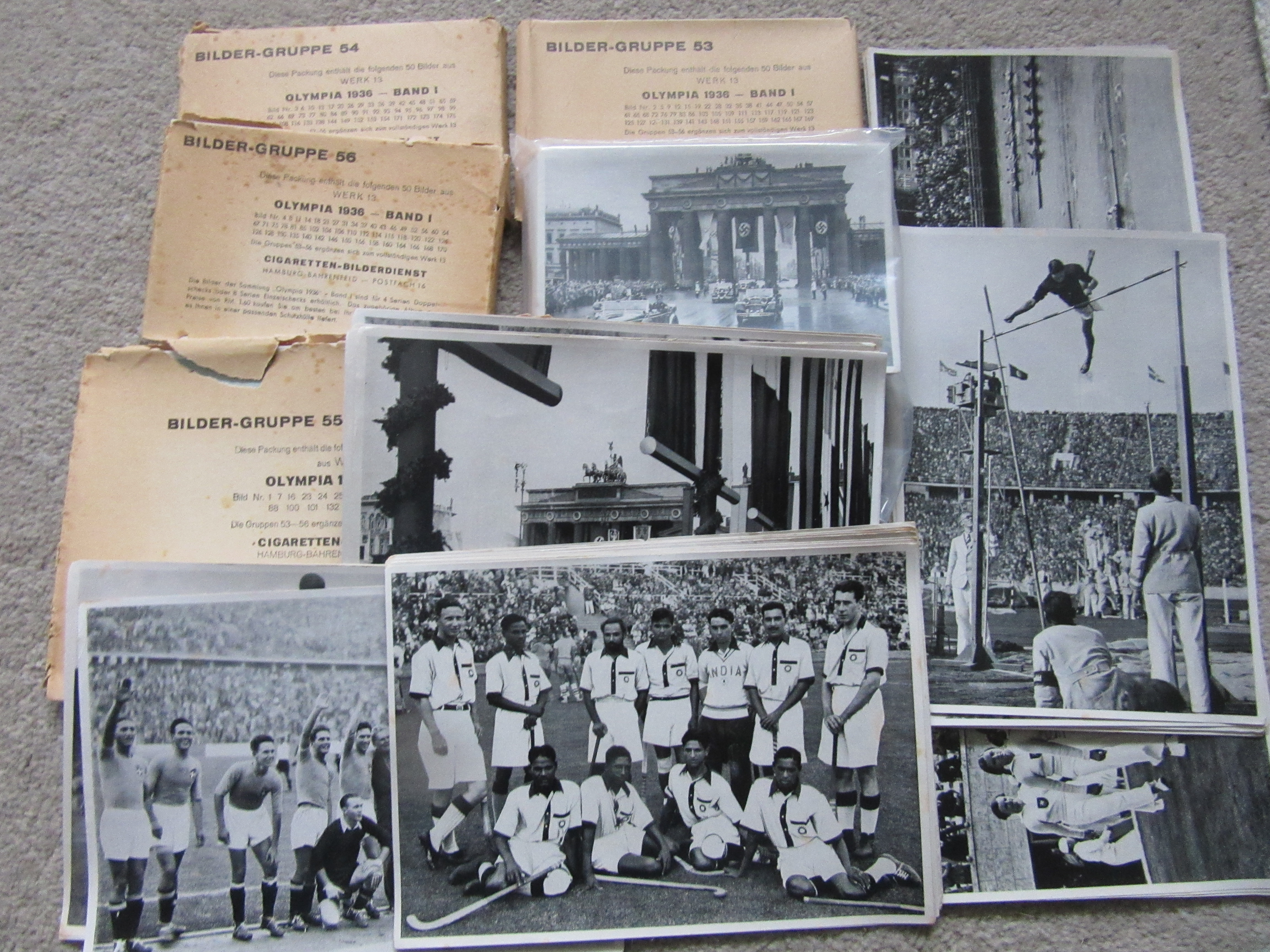 1936 OLYMPIC PHOTO COLLECTOR CARDS - FULL SET
