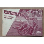 1958 ASTORIAS SPEEDWAY BOOKLET