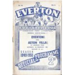 1949-50 EVERTON V ASTON VILLA