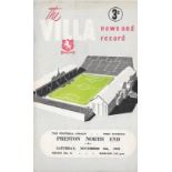 1952-53 ASTON VILLA V PRESTON NORTH END