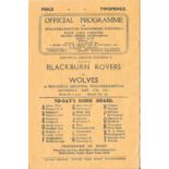 1946-47 WOLVERHAMPTON WANDERERS V BLACKBURN ROVERS