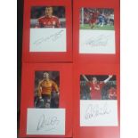 LIVERPOOL 4 MOUNTED AUTOGRAPHS INC ROBBIE FOWLER