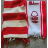 VINTAGE NOTTINGHAM FOREST WOOLEN SCARVES X 2