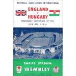 1953 ENGLAND V HUNGARY FAMOUS 3-6 GAME