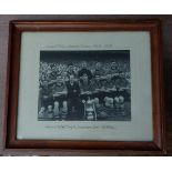 1948/49 WOLVERHAMPTON WANDERERS F.A. CUP WINNERS FRAMED PHOTOGRAPH