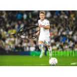 LEEDS UNITED - JOE GELHARDT AUTOGRAPHED PHOTO