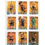 WOLVERHAMPTON WANDERERS AUTOGRAPHED TRADE CARDS X 24