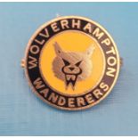 WOLVERHAMPTON WANDERERS VINTAGE COFFER BADGE