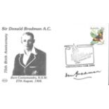 CRICKET AUSTRALIAN POSTAL COVER SIGNED BY DON BRADMAN