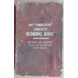 CRICKET - HANDSWORTH GRAMMER SCHOOL PRE-WAR SCORING BOOK