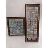 Two assorted and framed collections of c