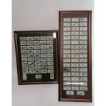 Two assorted and framed collections of c